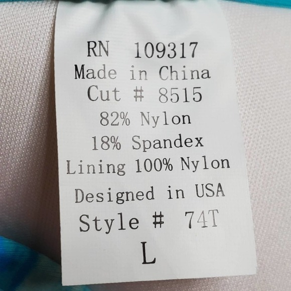 Sunsets Separates Tidal Wave Shirred Bikini Sz L - Picture 7 of 13